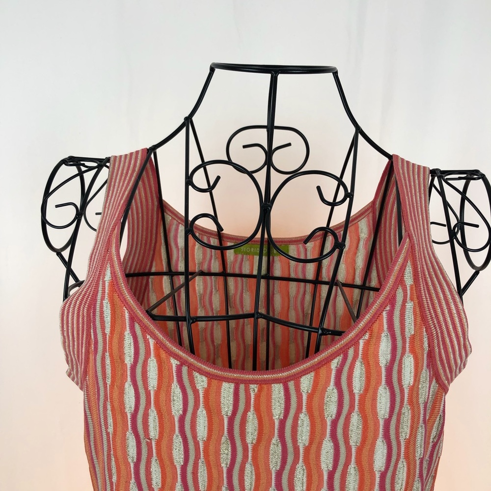 Sigrid Olsen silk blend knit tank top M - Picture 6 of 6